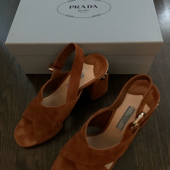 Prada Suede sandals - only worn 3x - Picture 2 of 3
